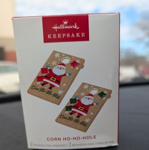 Hallmark Corn Ho-Ho-Hole Ornament 2025. Yard Game Ornament